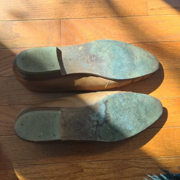 Vintage Made in Italy Woven Leather Flats - Picture 5 of 10